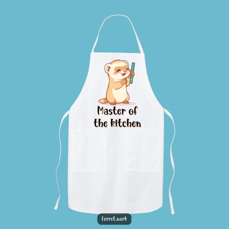Funny Ferret Apron: Playful Kitchen Companion, Perfect Humorous Gift for Cooks