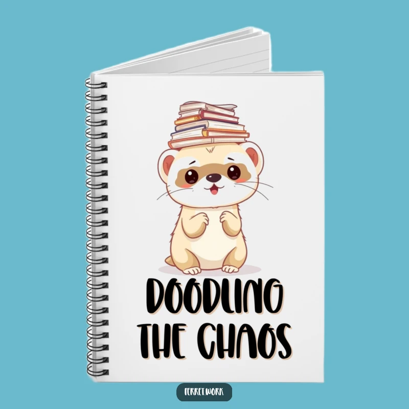 Funny Ferret Paper Stack Notebook - Journal for Busy Professionals