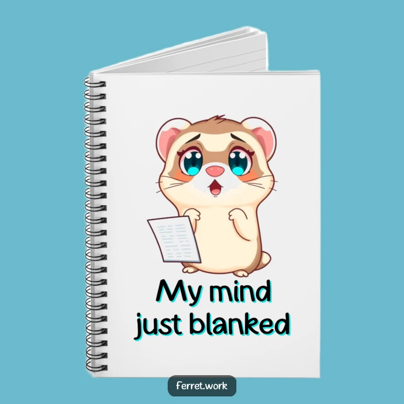 Funny Spreadsheet Notebook: Shocked Ferret Journal for Work Notes